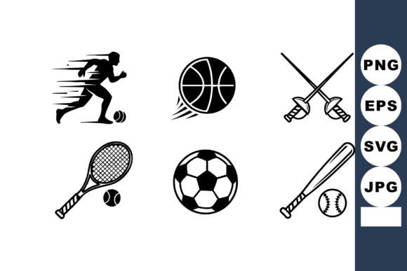 A Minimalist Sports Icons Set for Clean Brand Graphics