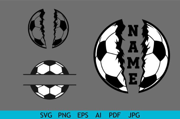 An SVG Soccer Ball Name Frame for Craft and Graphics Projects