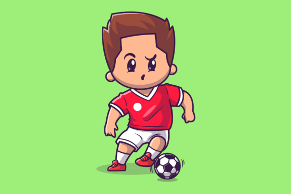 Cute Boy Soccer Cartoon: Graphics & Illustrations Review