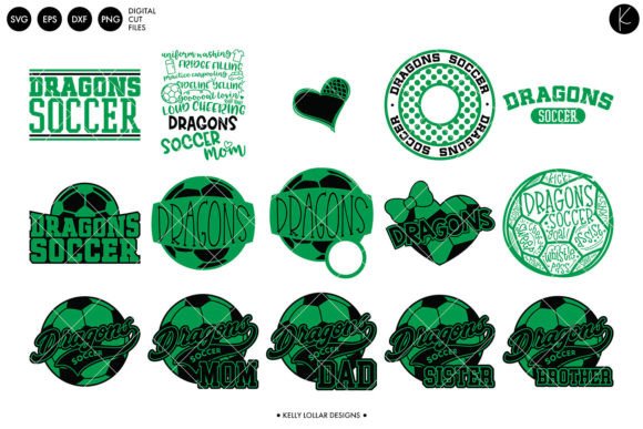 Dragons Soccer Bundle: Graphics & Crafts for Your Blog