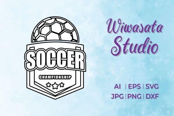 Logo Soccer Material Line Style: Real Project Test