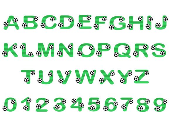 Soccer Ball Alphabet Letter and Number Graphics Review