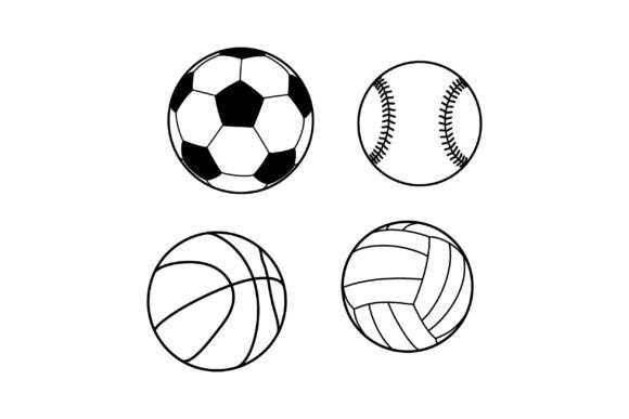 Soccer Ball Baseball Basketball Volleyba