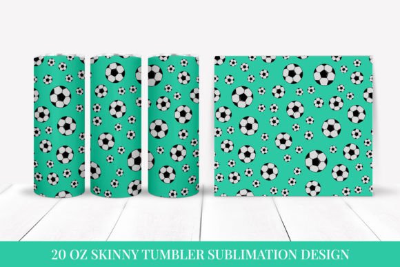 Soccer Balls Skinny Tumbler Wrap: Graphics Review