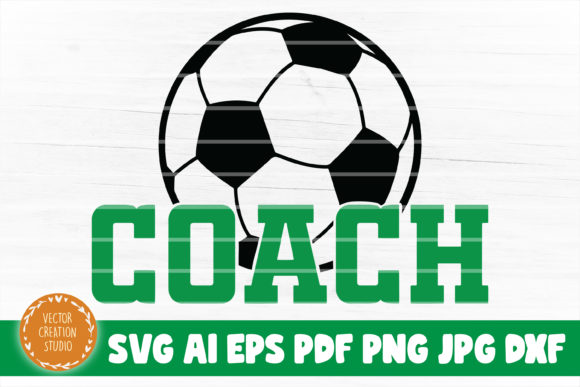 Soccer Coach Graphics for Crafts and Digital Products