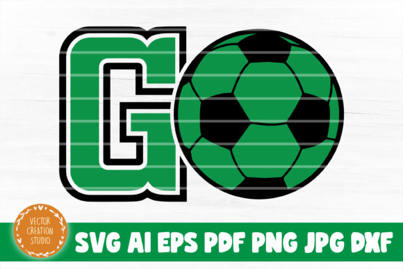 Soccer GO Graphics for Crafts and Small Business Branding