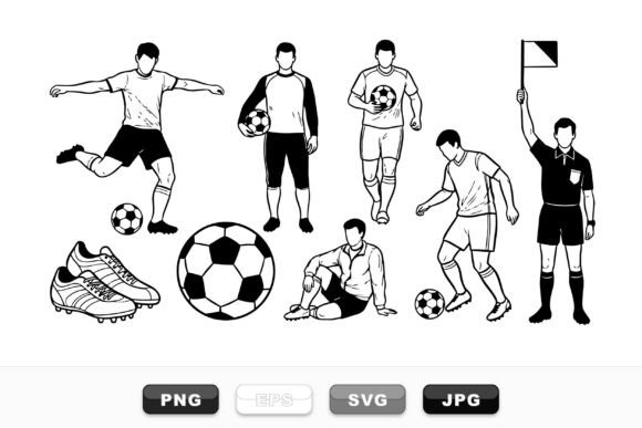 Soccer Player Silhouette Set: A Brand Designer's Review