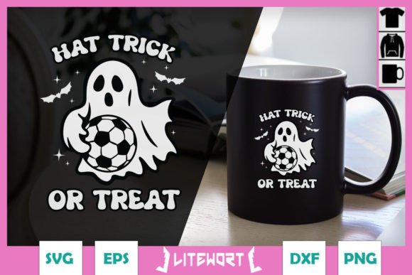 Tacoween Soccer Ghost: A Seasonal Graphic for Crafts & Branding
