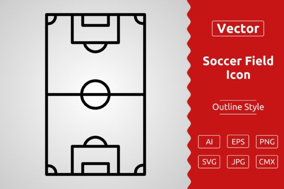 Testing a Vector Soccer Field Icon for Commercial Graphics
